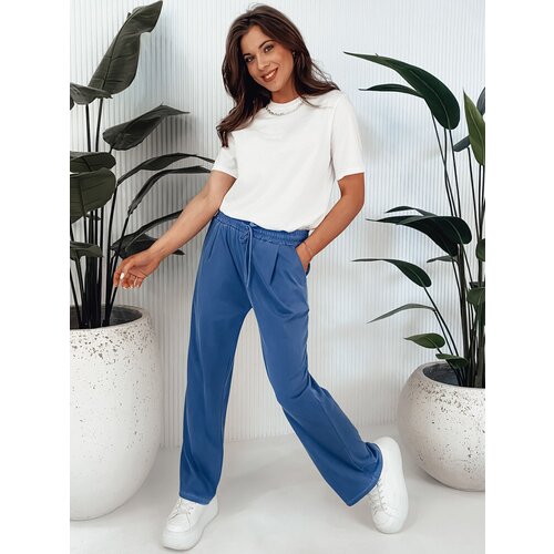 DStreet Spodnie damskie wide leg ASTERS granatowe Cene