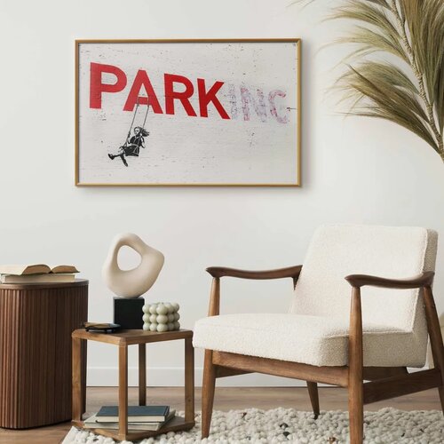  Plakat - Park-ing 42x29.7 Zlatni okvir Cene