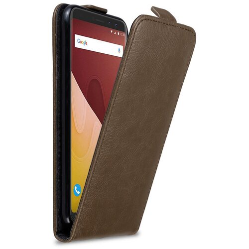 Cadorabo Ohi&scaron;je, združljivo z WIKO VIEW PRIME v kava rjava - Za&scaron;čitni ovitek v obliki flipa z magnetnim zapiranjem, (20562049) Cene