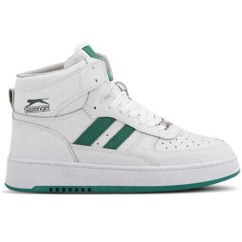Slazenger DAPHNE HIGH Sneaker Womens Shoes White / Green | ePonuda.com