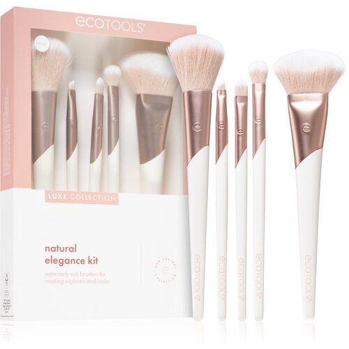 Ecotools Luxe Collection Natural Elegance set čopičev za popoln videz 5 kos Slike