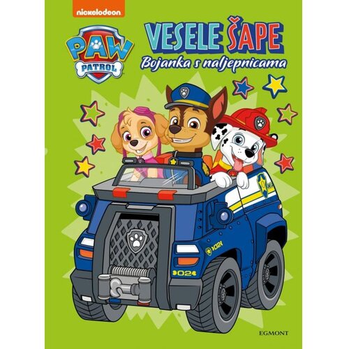 Egmont PAW PATROL VESELE &amp;Scaron;APE BOJANKA S NALJEPNICAMA Slike