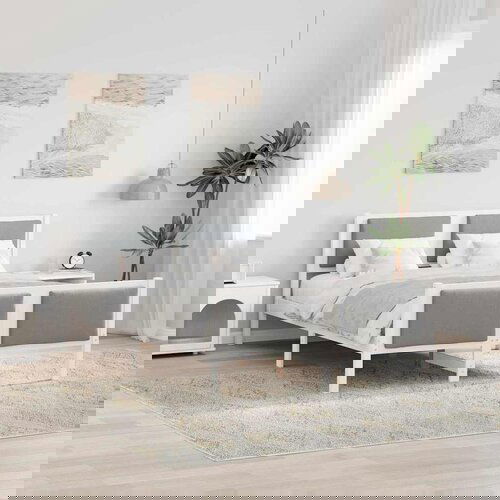 vidaXL Krevetna konstrukcija Svijetlo siva 140 x 190 cm tkanina Cene