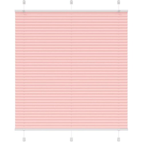 vidaXL Plisirana zavesa roza 115x100 cm širina blaga 114,4 cm poliester, (5000298218) Cene