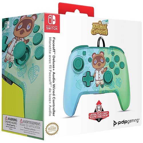 Pdp žični kontroler Faceoff Deluxe+ z avdio priključkom Animal Crossing za Nintendo Switch Cene