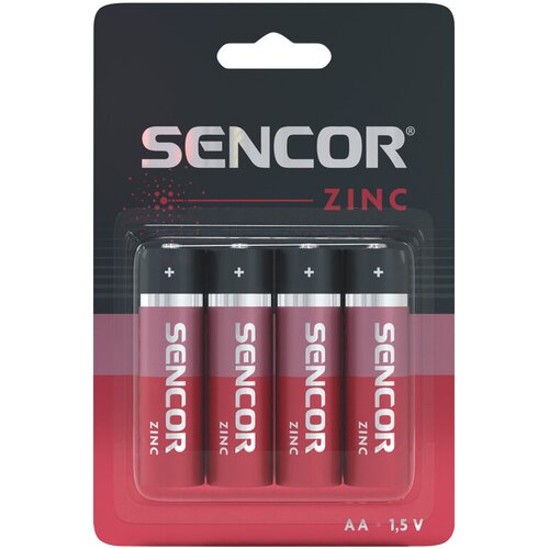 Sencor SBA R6 4BP AA Zn cink-karbon baterije, 4 komada Slike
