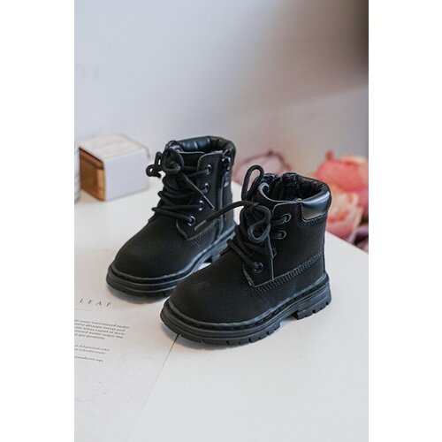 Kesi Black Bansi Junior Trapper Shoes With Zipper Slike