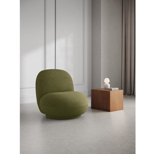 Micadoni Home Zelena fotelja od boucl&amp;eacute; tkanine Chuck &amp;ndash; Slike