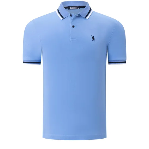 Dewberry T8594 MENS T-SHIRT-STRAIGHT LIGHT BLUE