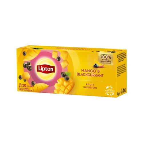 Lipton čaj mango i crna ribizla 34G Slike
