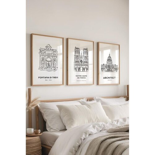 WALLXPERT &Ccedil;-300544 - 5070 vi&scaron;enamenski set dekorativnog slikanja (3 komada) Cene