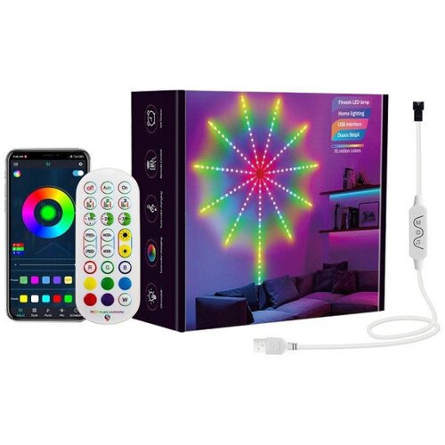  RGB LED vatromet, 10x0.3m+1x1m, 94 LED, DC LVT-30/94 Cene