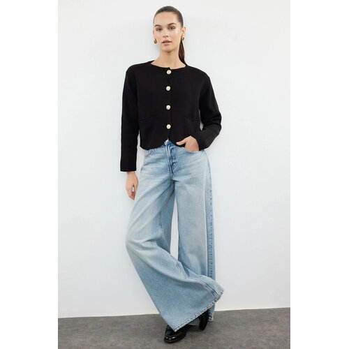 TRENDYOLMILLA Ženska jakna Twoaw25Hi00066, Crna Cene