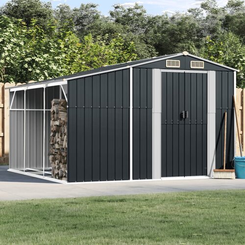 vidaXL Vrtna lopa antracitna 277x279x179 cm pocinkano jeklo Cene