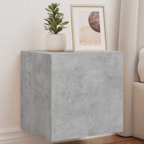 vidaXL Stenske TV omarice z LED 2 kosa betonsko siva 40,5x35x40 cm Cene