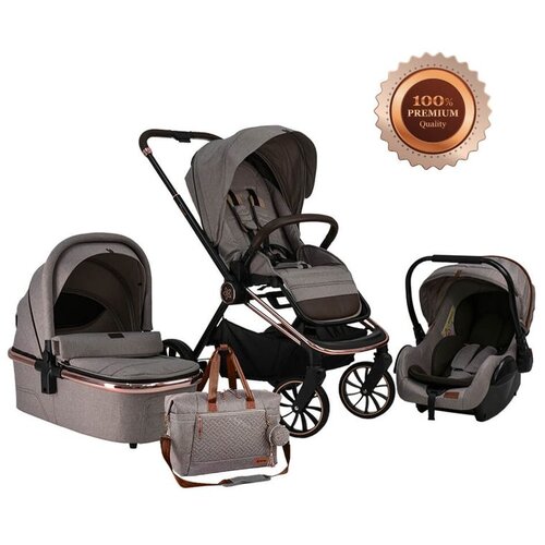Bebe Stars kolica Jewel 3u1 - Marble beige Cijene