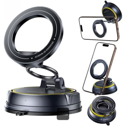  Snažni magnetni vakumski auto nosač za telefon sa rotacijom TOP1 Cene