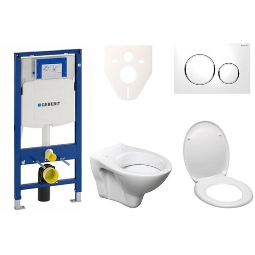 Geberit SIKOSSLPRO010 S-Line Pro wc školjka s kompletom Duofix 111.300.00.5 Sigma20 white-krom Cene