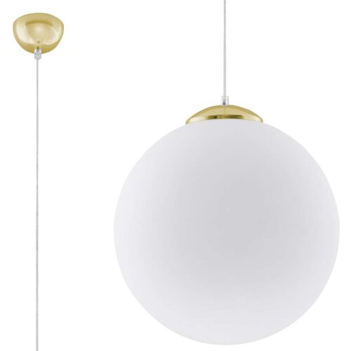  Sollux SL.0717 - Luster na sajli TOYA 1xE27/60W/230V prečnik 40 cm bela/zlatna Cene
