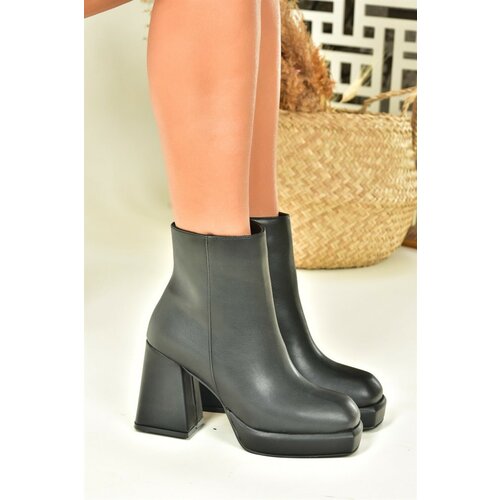 Fox Shoes Black Platform Sole Women's Boots Slike