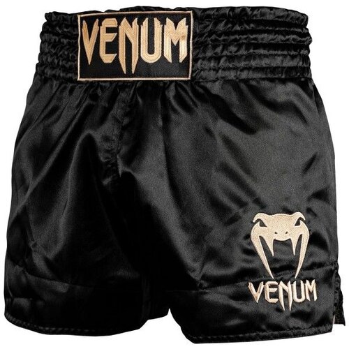 Venum Classic Muay Thai Shorts, Black/Gold - XL, (21371277) Cene