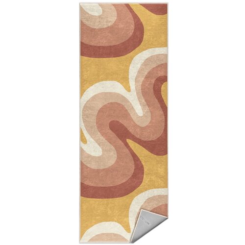 Mila Home Oker rumen/prašno rožnat pralen tekač 60x230 cm Strawberry Creamsicle – Cene