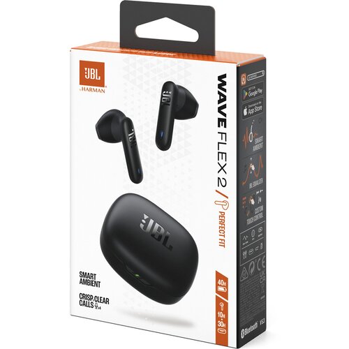 JBL brezžične u&amp;scaron;esne slu&amp;scaron;alke wave flex 2, črna Slike