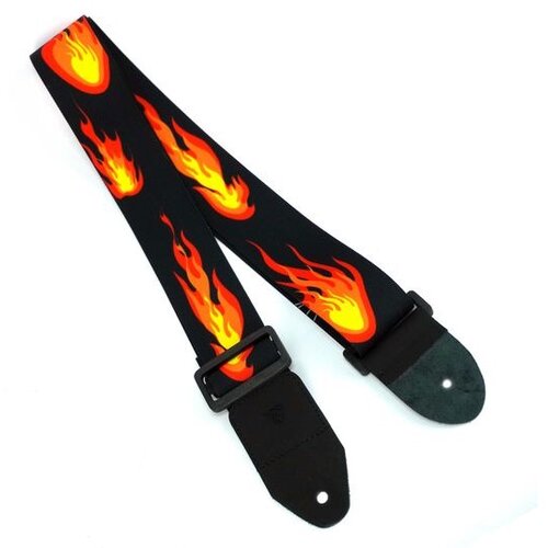 Wakertone Kai&scaron; za gitaru sa kožnim krajevima GS2 Guitar Strap Fire Cene