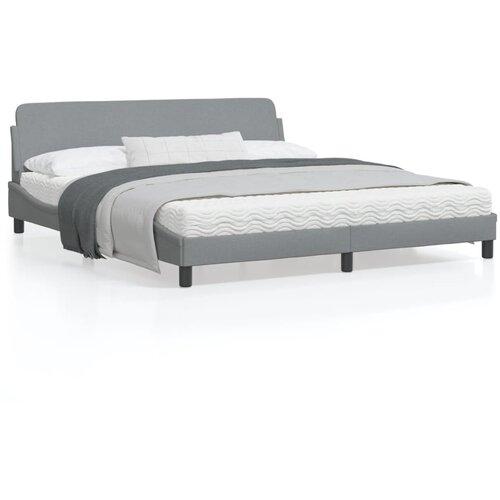 vidaXL Okvir za krevet s uzglavljem svjetlosivi 180x200 cm od tkanine Cijene