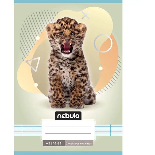 NEBULO uvezena bilježnica za 2. razred, A5, 16-32, s linijama, s motivom životinja - s leopardom Cijene