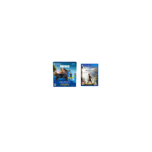 Sony PS4 DualShock Crni Fortnite + AC Odyssey gamepad Slike