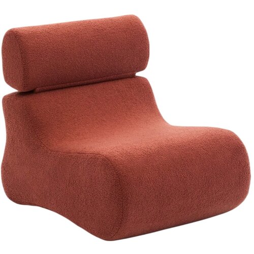 Kave Home Fotelja od bouclé tkanine boja terakote Club – Cijene