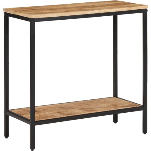 The Living Store Konzolna mizica 70x35x70 cm trden neobdelan mangov les - Konzolna Mizica, (21575014) Cene