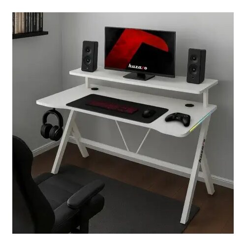Huzaro Hero 1.9 Beli RGB Gaming sto 120x60cm Cene