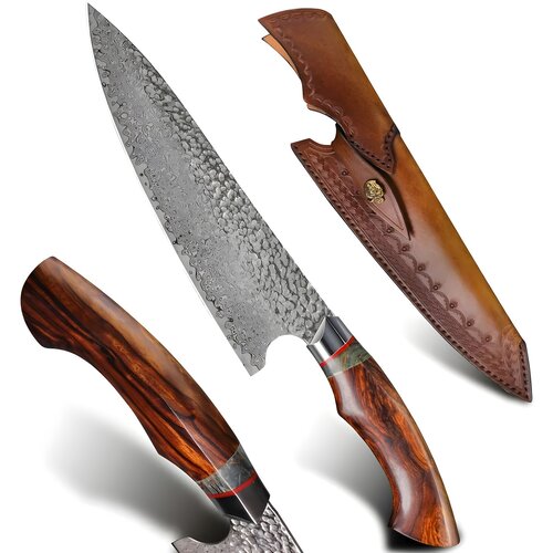 Oem Damaskasti kuhinjski nož HARAHU HA-26692 - Smeđa Cijene