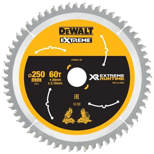 Dewalt list za potezno žago, 250 X 30 mm, 60T, Flexvolt, DT99573