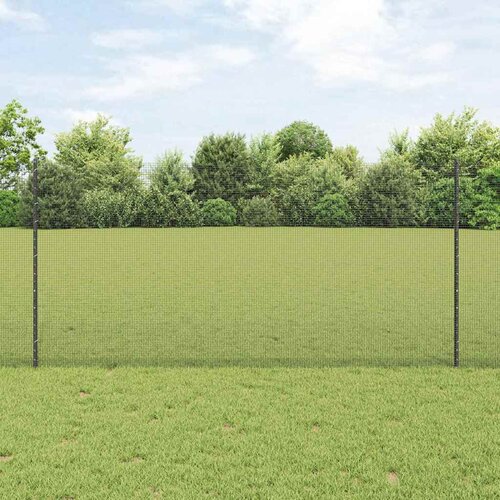  Zavarena žičana ograda s postom 25 x 1,2 m Siva Mreža Cijene