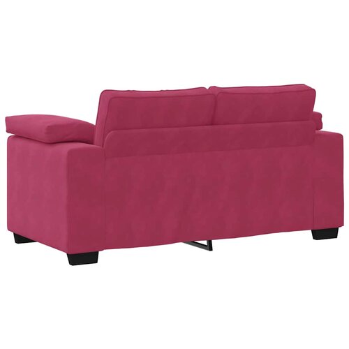  3-dijelni set sofa s jastucima, vinsko crveni bar&amp;scaron;un Slike