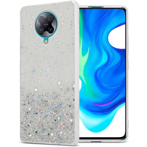 Cadorabo Ohišje, združljivo z Xiaomi POCO F2 PRO in prozorna z bleščicami - Zaščitni ovitek iz prožnega silikona TPU s svetlečimi bleščicami, (20859893) Cene