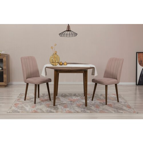 Aberto Design set trpezarijski sto i 2 trpezarijske stolice Vina 0900 Orah Cene