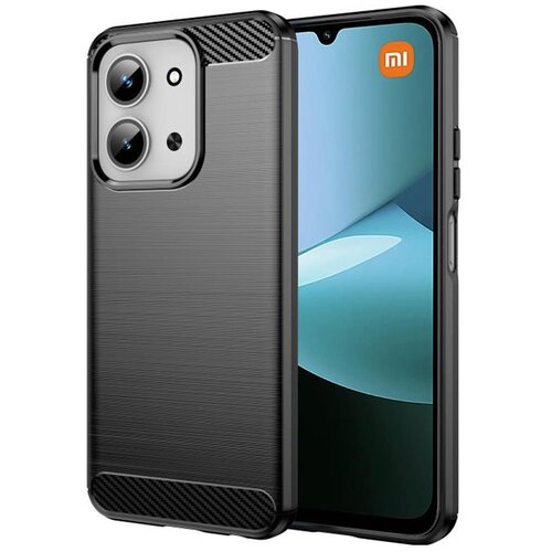 Techsuit Carbon Silicone maska za Xiaomi Redmi 15C 4G / Redmi 15C 5G - crna Cijene
