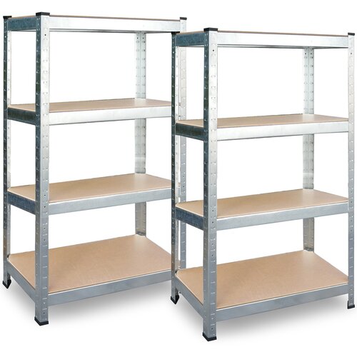 Plonos Durable Metal Storage Shelf Set of 2 - 174 x 80 x 40 cm - PL-701, (21740358) Cene
