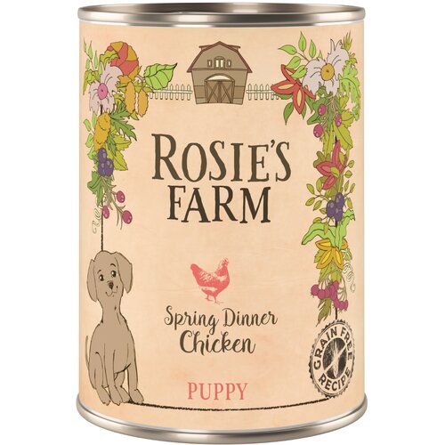 Rosie's Farm Eknomično pakiranje Puppy 24 x 400 g - Puppy: piletina Cene