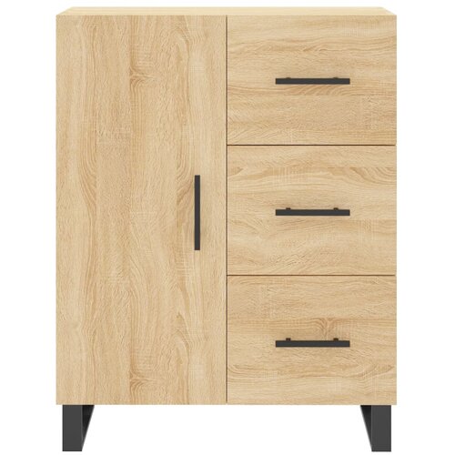  Visoka komoda hrasta sonome 69,5x34x180cm od konstruiranog drva Slike