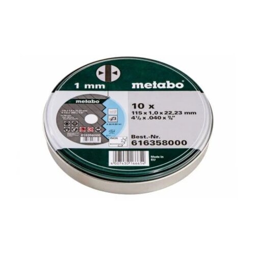 Metabo rezna ploca fi115x10 mm metal/inox 10 kom u konzervi Promotion Cene