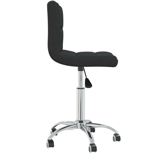 vidaXL Vrtljiv jedilni stol črno blago, (20940211) Cene