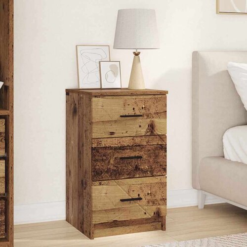 vidaXL Nočna omarica Star les 38 x 38 x 66 cm Konstruiran les Cene