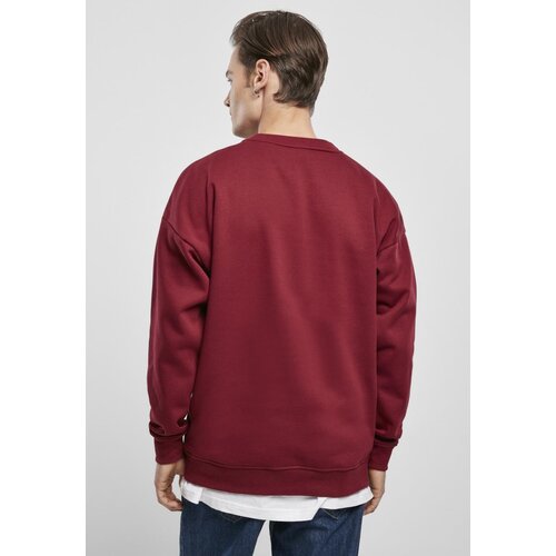 Urban Classics College Print Crew Burgundy Cene
