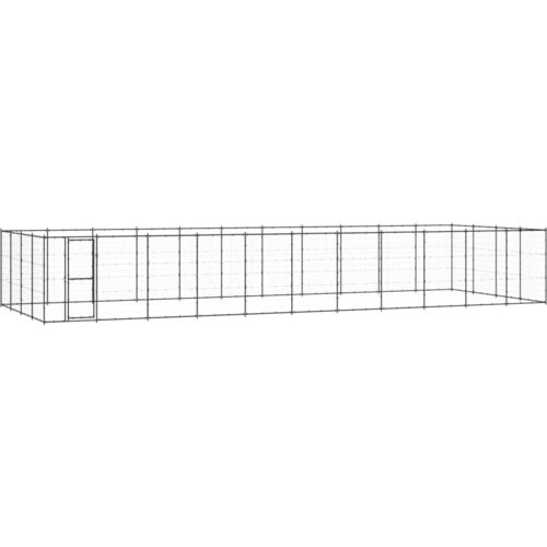 VidaXL vanjski kavez za pse čelični 53,24 m&amp;sup2; Slike