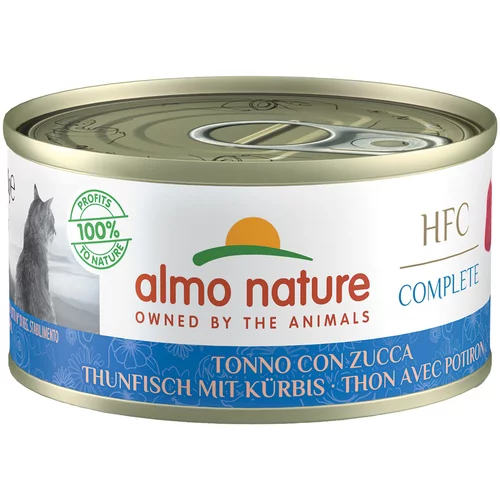 Almo Nature HFC Complete 6 x 70 g - Tuna z bučo